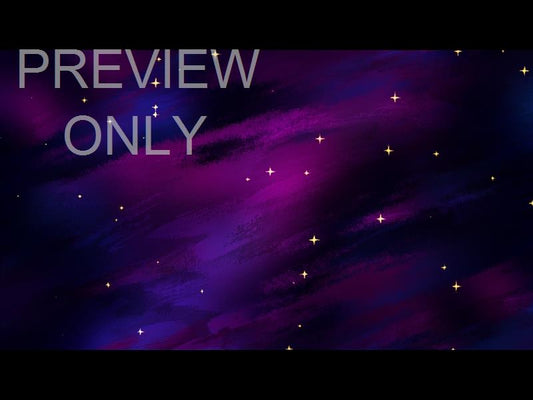 Paint Canvas Dark Purple Stars Still
