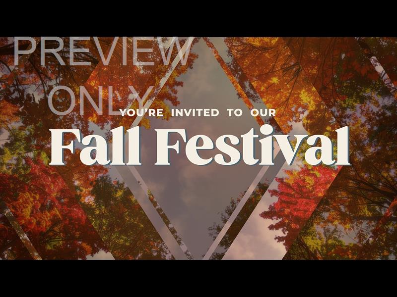 Fall Trees Fall Festival Still