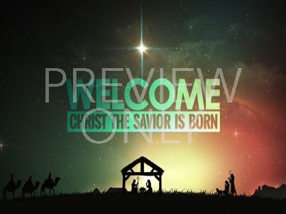 Christmas Nativity Savior Welcome