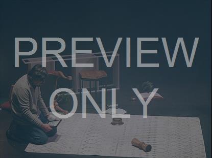 The Book Of Job - Man In Destroyed Home Background