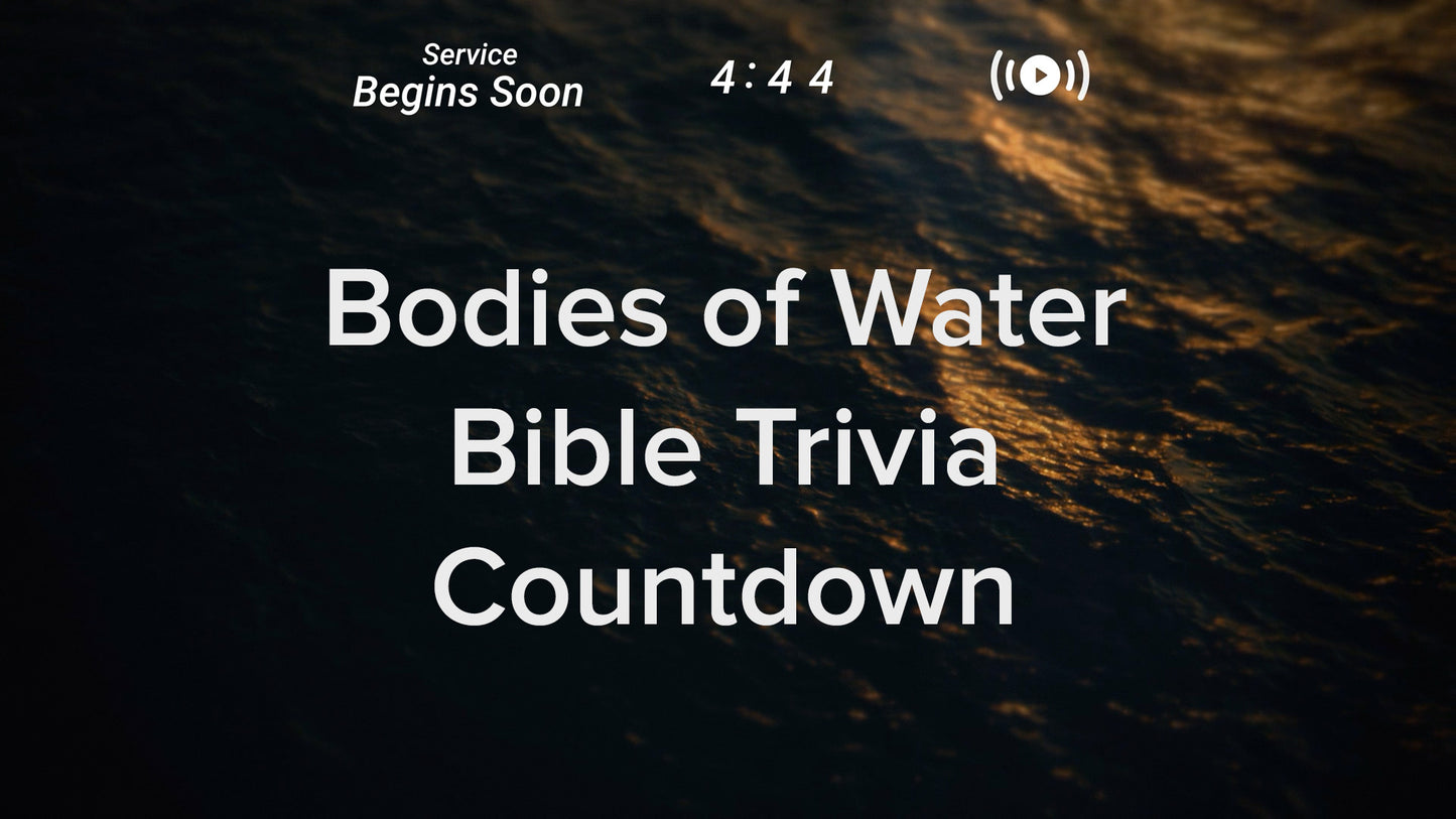 Coastal Dusk Trivia Countdown