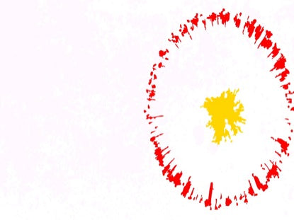 Sketch Flag Fireworks Motion White