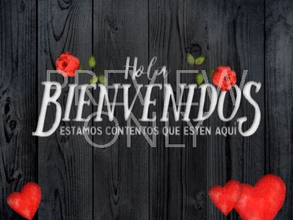 Wooden Valentine Welcome Still -
