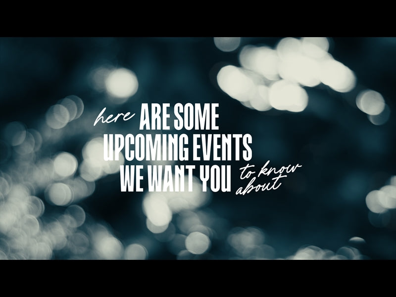Living Waters Upcoming