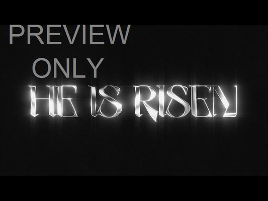 Lttrs He Is Risen Bw Still