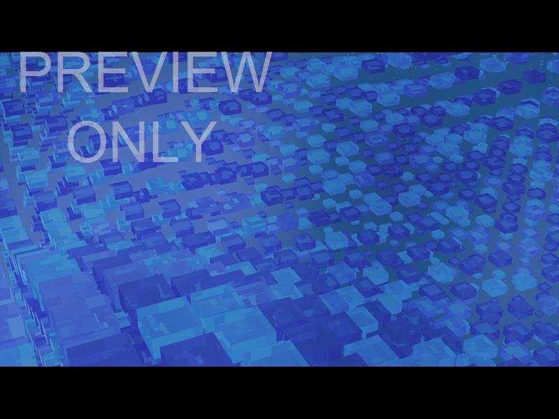 Cube Wave: 3 Blue Still