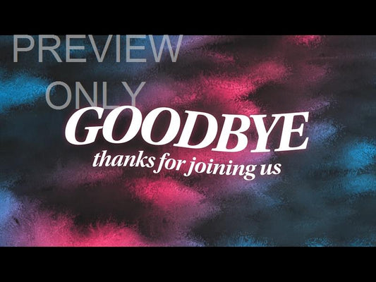 Vibrant Watercolors Goodbye Still