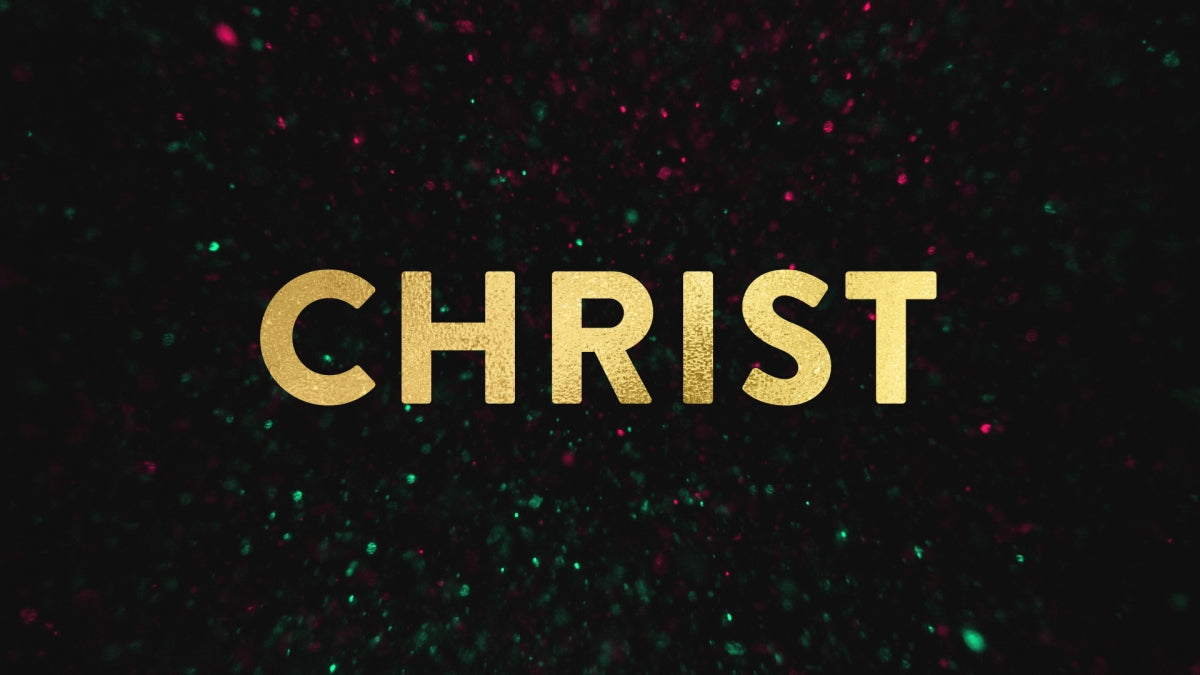 Christmas Glitter Christ