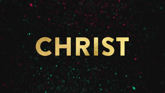 Christmas Glitter Christ