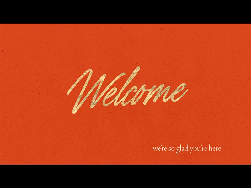 Advent Type Welcome Title