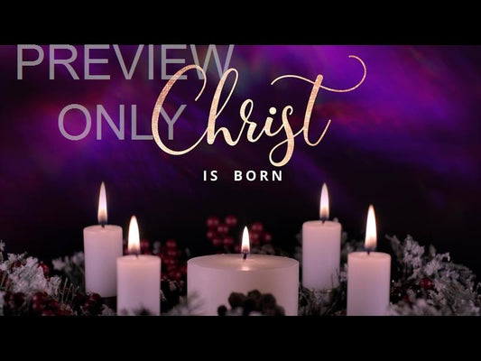 Advent Wreath Christ Is Born Still