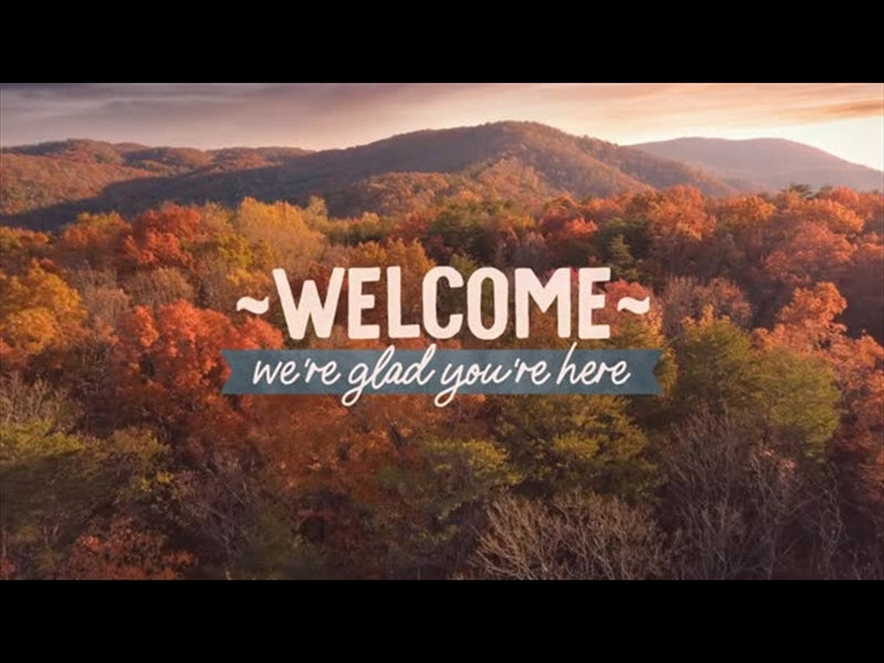 Epic Autumn Aerial Welcome