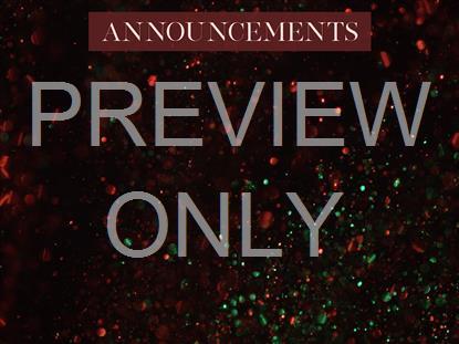 Christmas Glitter Announcements