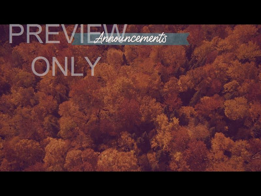 Epic Autumn Aerial Announcements