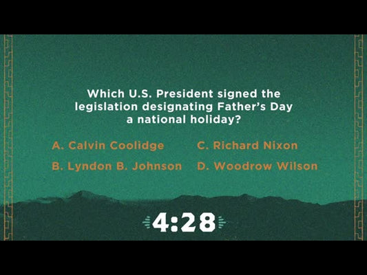 Wild West Happy Fathers Day Trivia Countdown