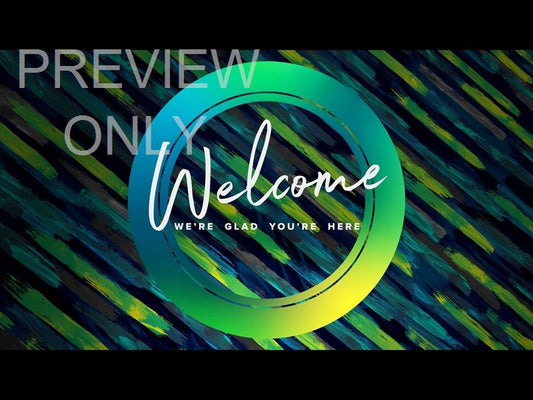 Palm Sunday Color Brush Welcome Still