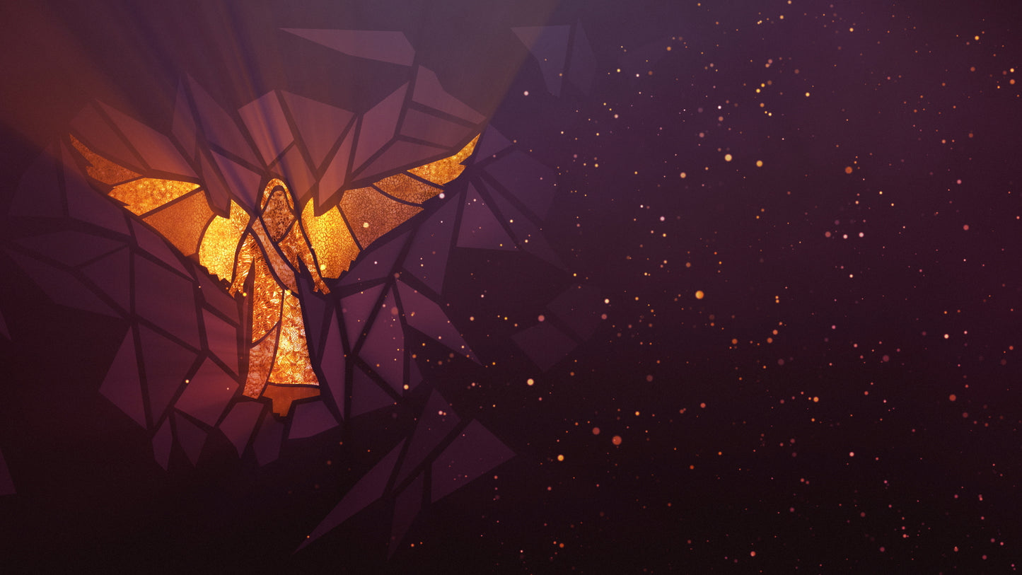 Christmas Glass Angel Still