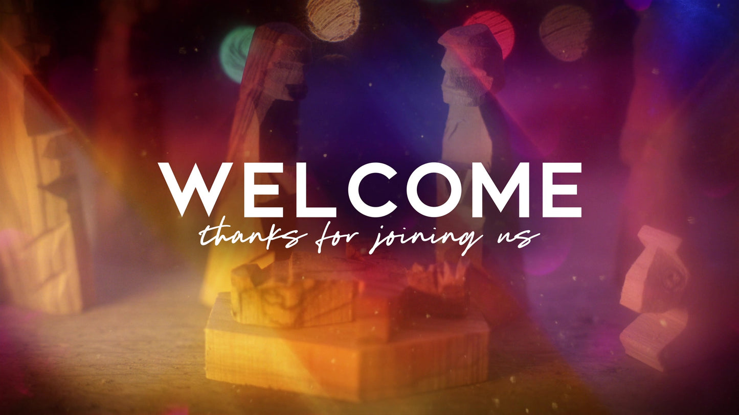 Rustic Nativity Welcome 01 Still