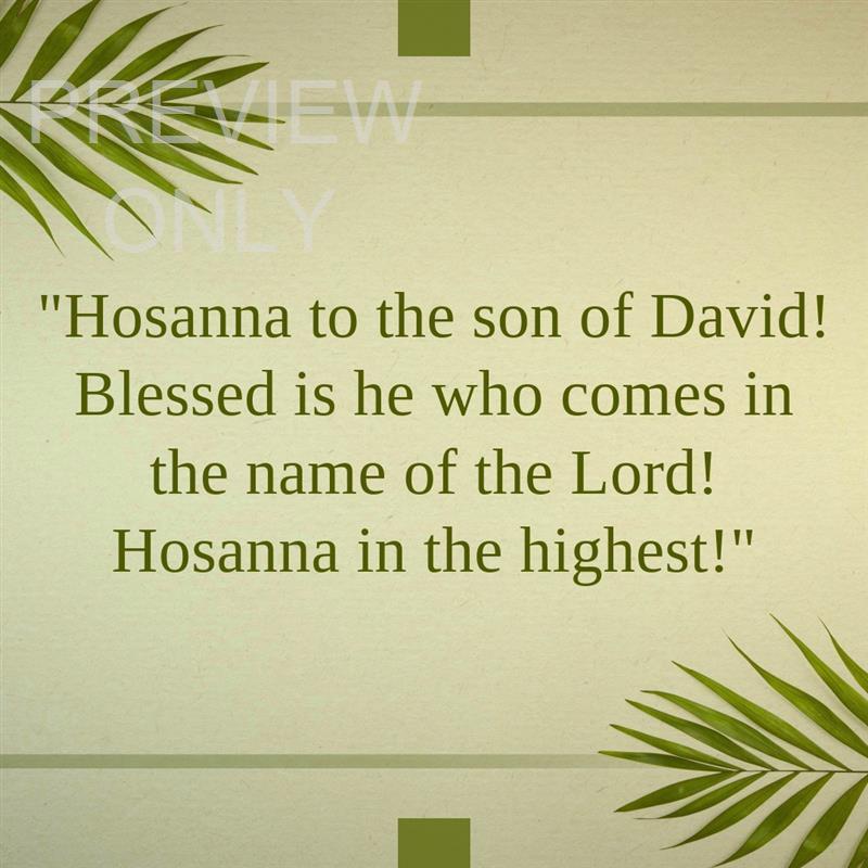 Palm Sunday Social Graphic