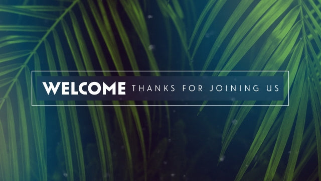 Palm Sunday Streaming Welcome