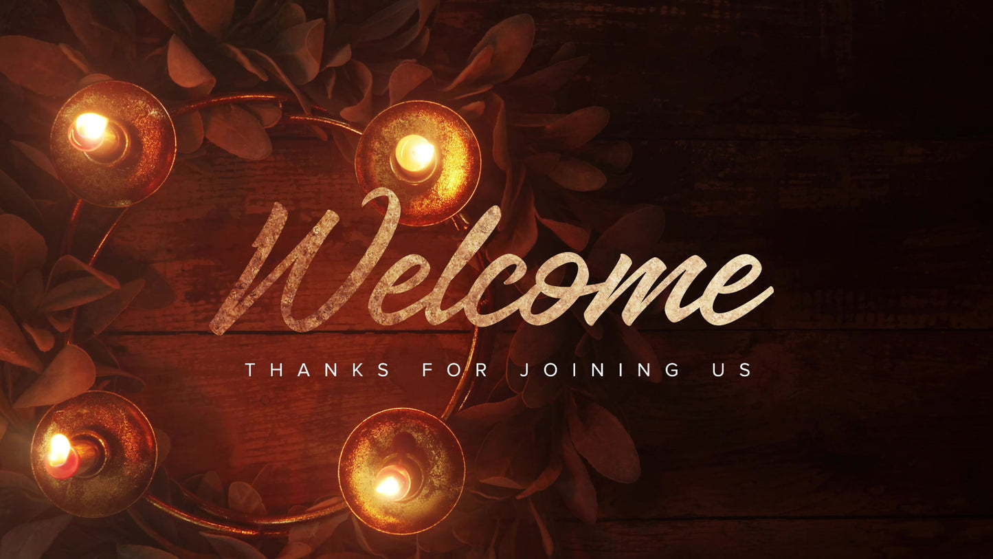 Advent Gold Welcome Still