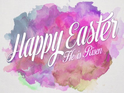 Easter Watercolor Happy Easter