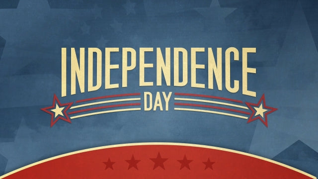 Independence Clouds And Stars Title Slide