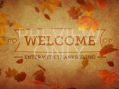 Vintage Thanksgiving Welcome