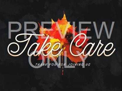 Painted Leaves Take Care