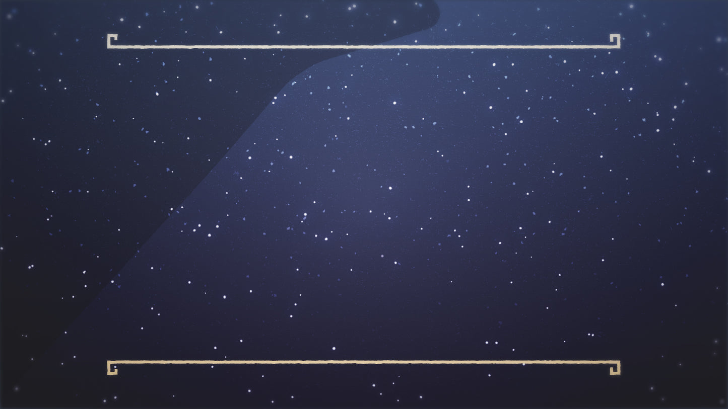 Christmas Night Stars Snow