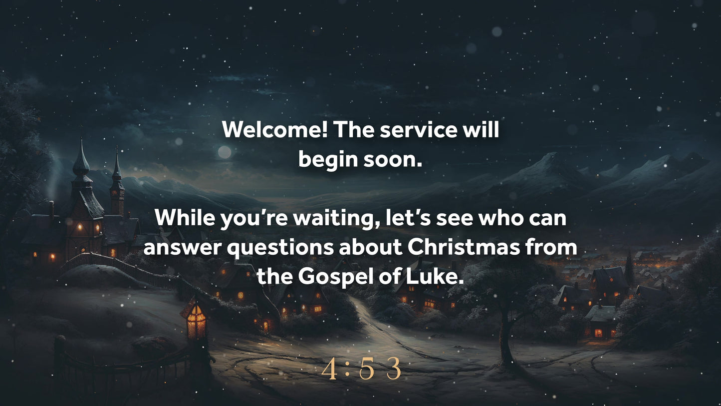 Christmas Villages Trivia Countdown