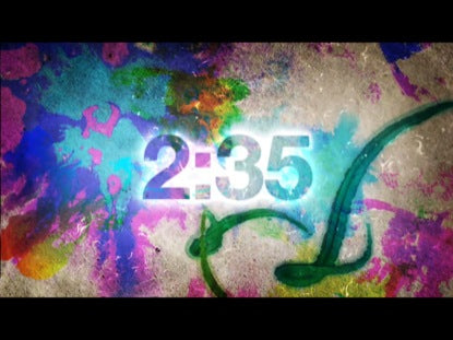 Paint Splatter Paper Countdown
