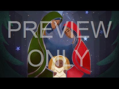 Bright Nativity Manger