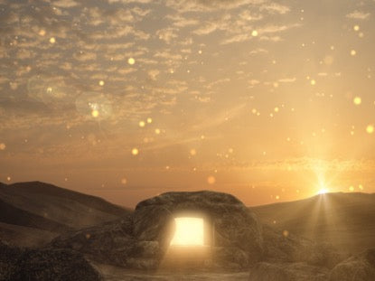 Easter Sunrise Tomb Particles