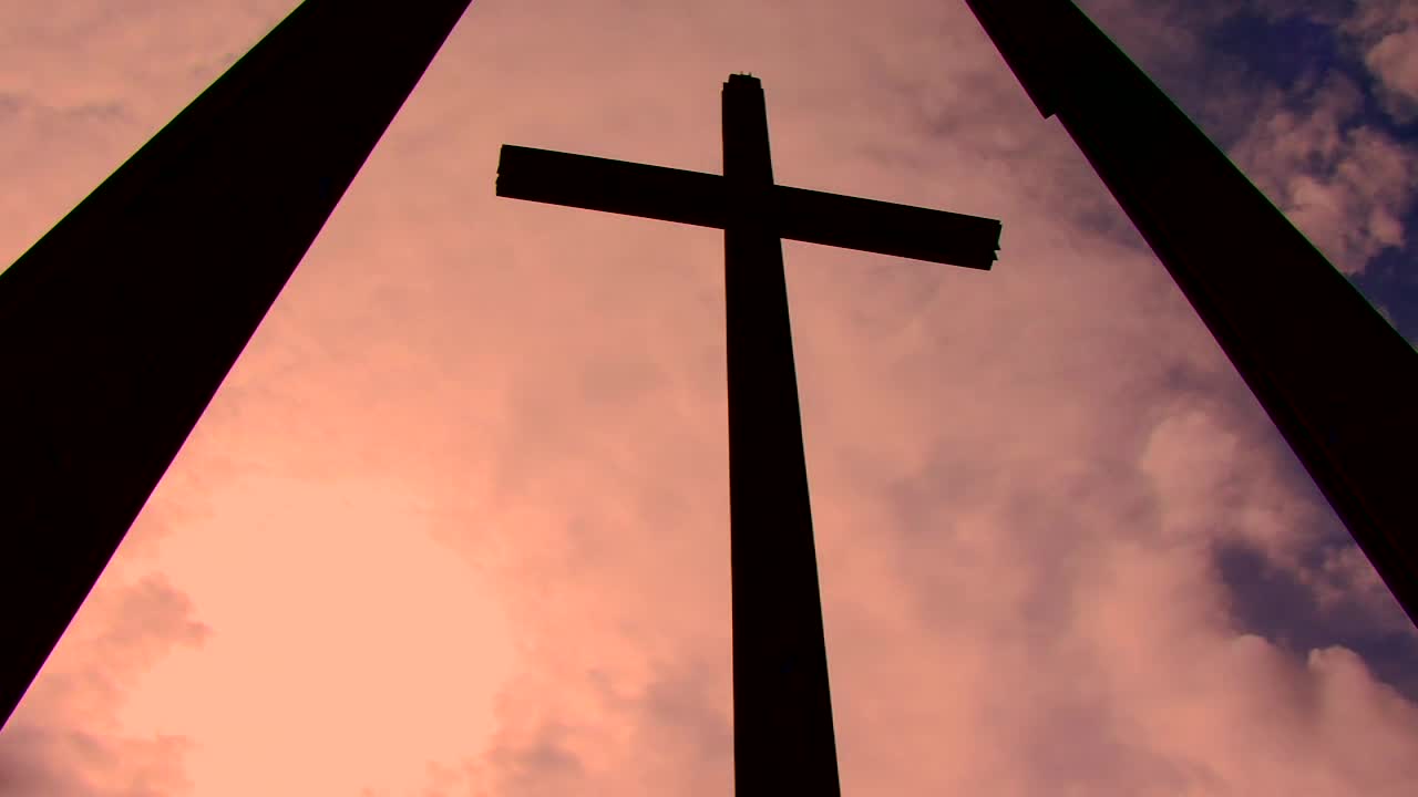 Pink Clouds Cross