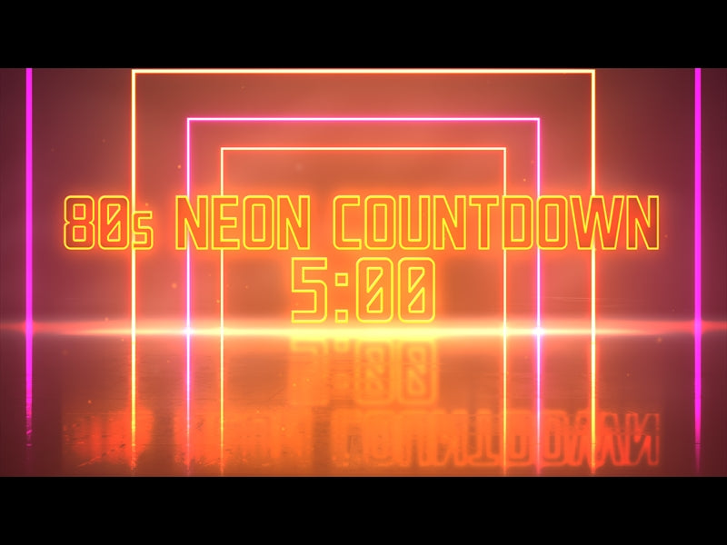 80s Neon Countdown