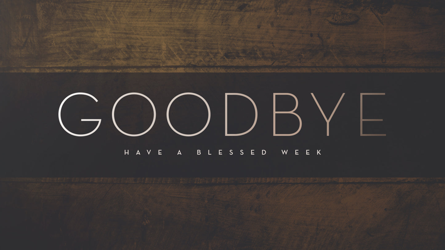 Communion Sunday Exit