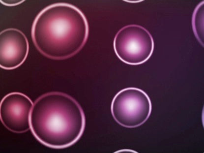 Light Spheres Purple Blue