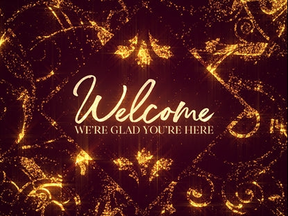 Sparkle Welcome Red
