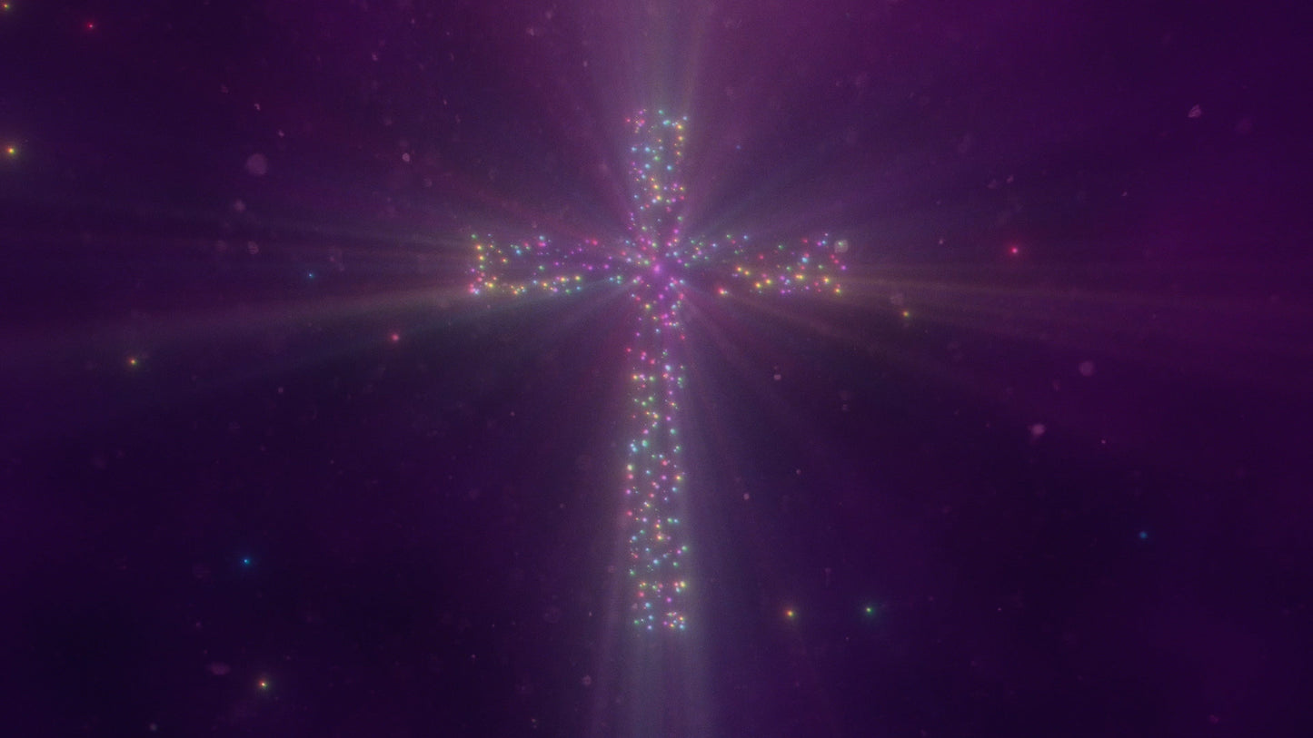 Christmas Glow Cross Still