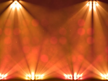 Stage Lights Orange Slow