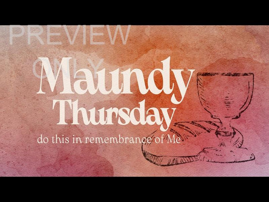 Easter Canvas Maundy Thursday Still