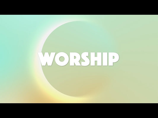 Abstract Modern Blue Orange Worship Motion