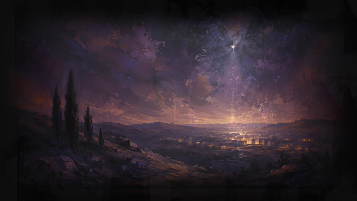 Worry To Wonder Wise Man Backdrop