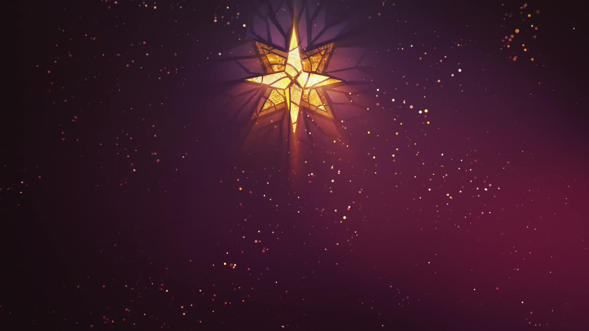 Christmas Glass Star Center