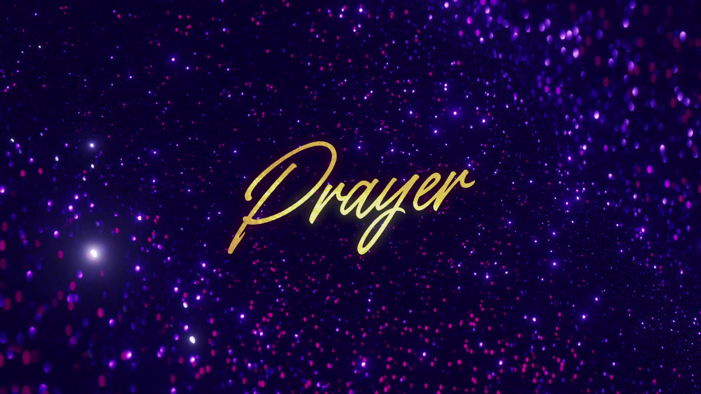 Glitter Echoes Prayer Title