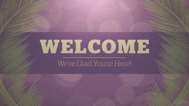 Palm Sunday Bokeh Welcome 01