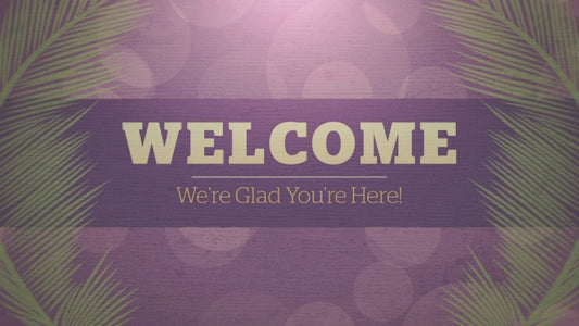 Palm Sunday Bokeh Welcome 01