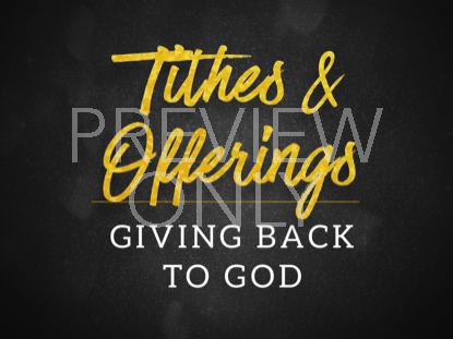 Celebrating New Years Tithing