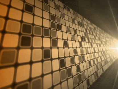 Mosaic Wall Amber Orange
